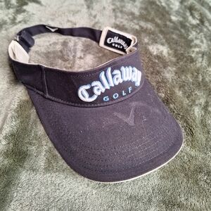 Callaway Golf Black Visor with Blue Logo
